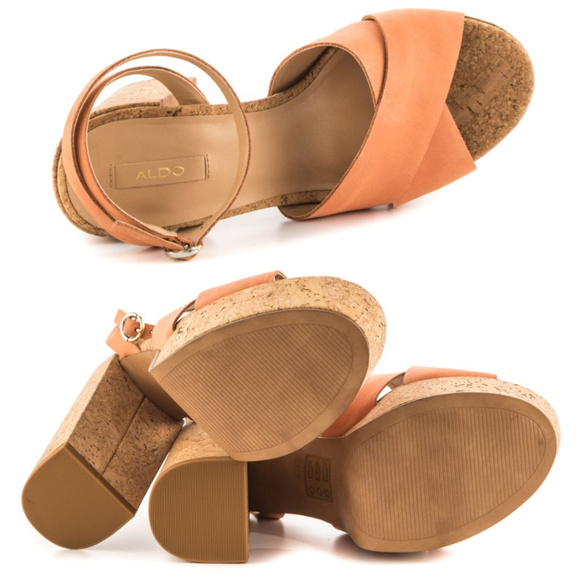 Aldo Vintage Boho Ankle Strap Platform Heel Sandal - Picture 5 of 6